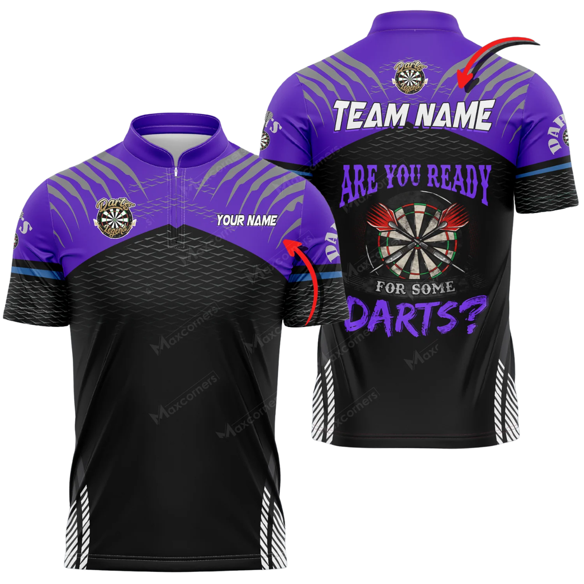 Are You Ready For Some Darts Custom Black Dart Jersey For Men, Custom Funny Dart Team Shirts DZ0177