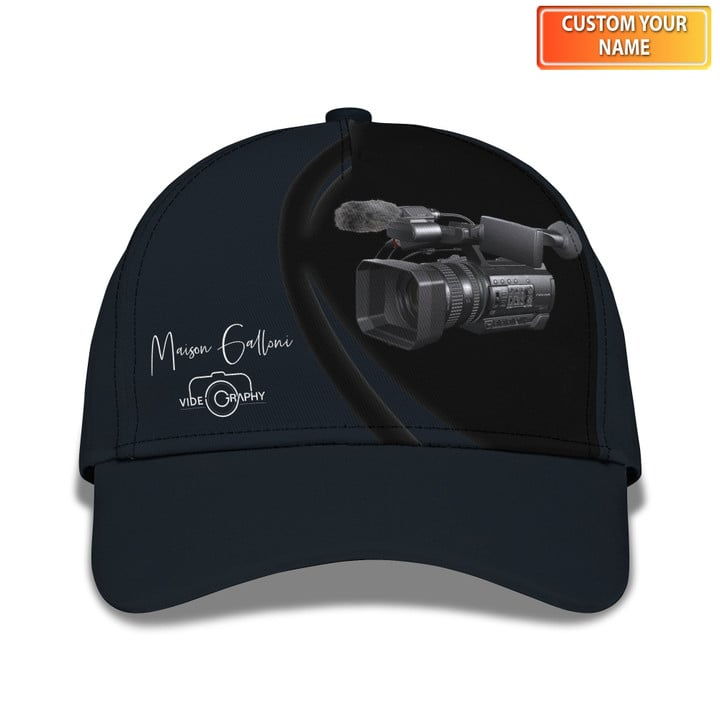 Videography Cap Personalized Name 3D Videographer CA0061