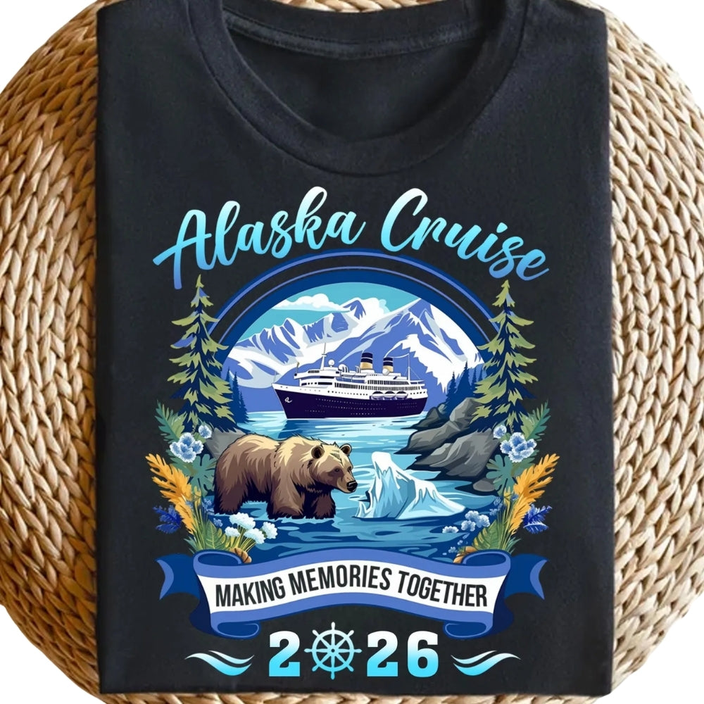 Matching Alaska Cruise Family T Shirts, Alaska Cruise Matching Shirts For Family ET0273