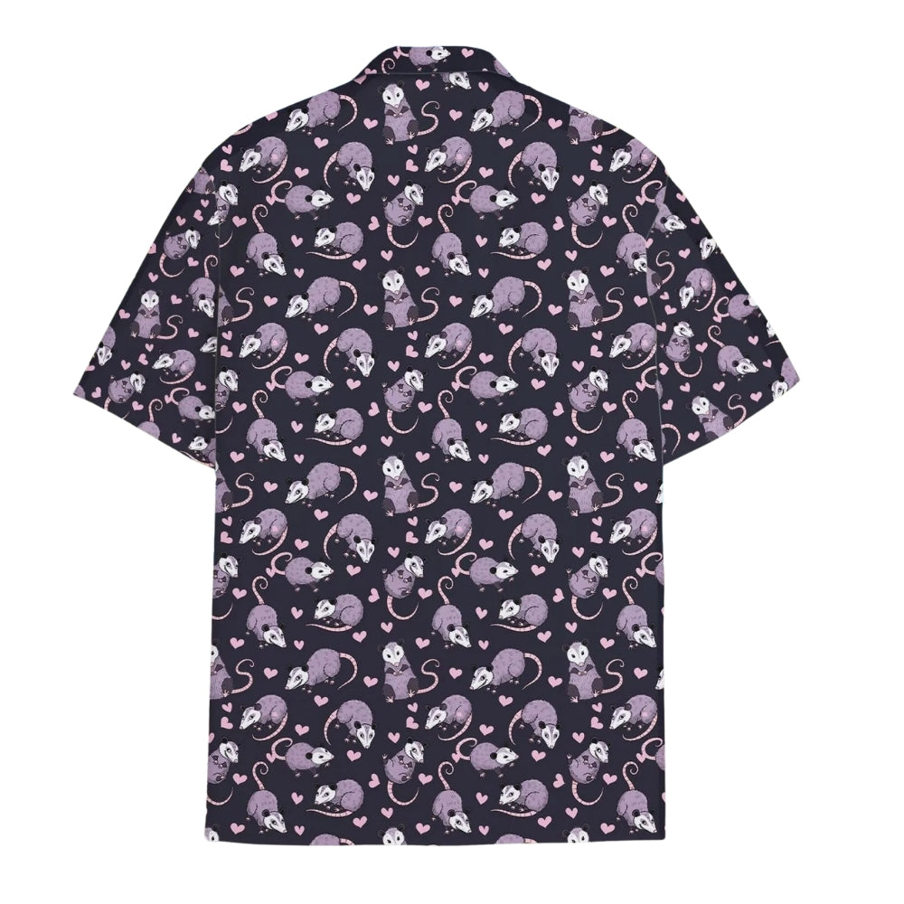 Opossum Purple Hawaiian Shirt For Men Women, Opossum Lovers Hawaiian Shirts HE0098