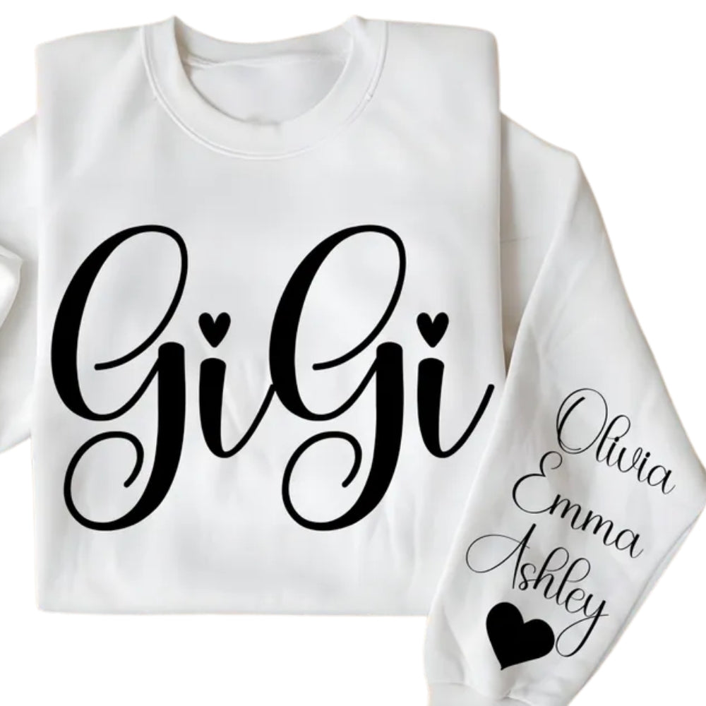 Custom Name Gigi Sweatshirt, Custom Grandma Sweatshirt For Mother Day Christmas 2D0375