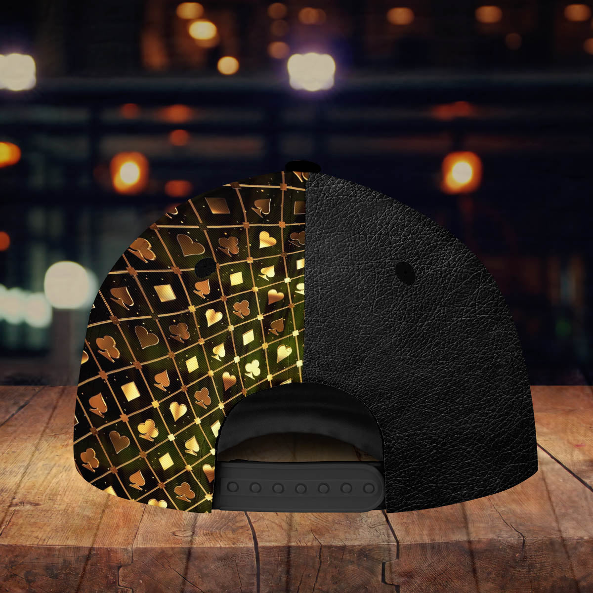 Personalized Name Leather Poker Classic Cap, Funny Cap I'm All In Poker, Cap Hat for Men Love Poker CO0197