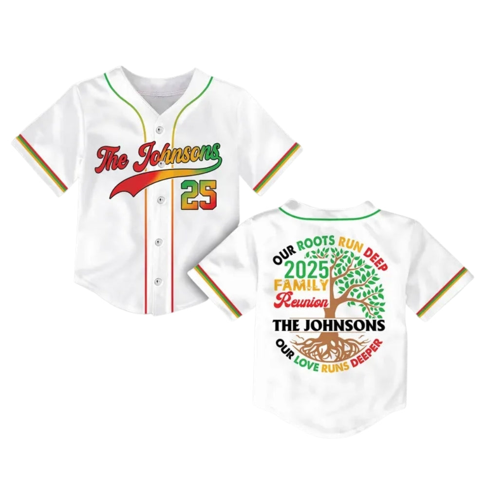 Our Roots Run Deep Our Love Runs Deeper Custom Matching Family Baseball Jerseys, Custom Reunion Family Matching Baseball Shirts ET0703