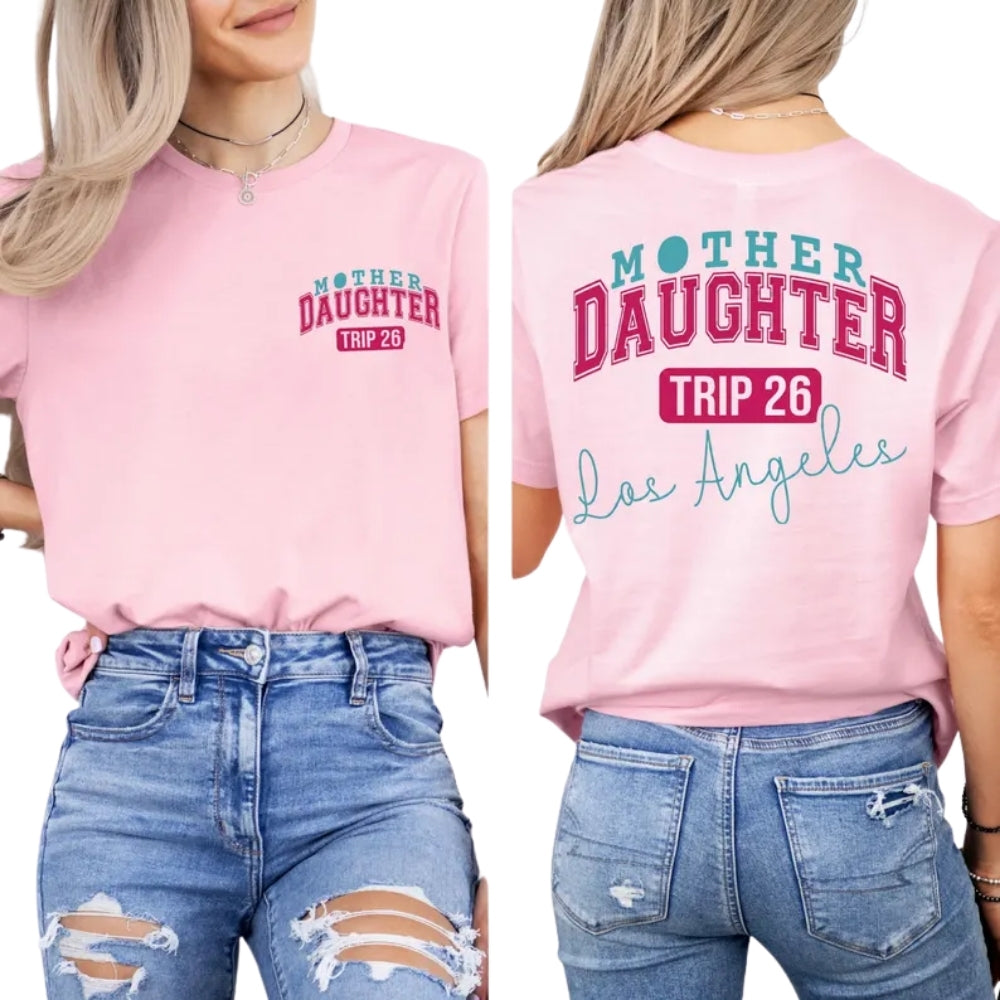 Personalized Matching Mother Daughter Trip T Shirts, Custom Family Vacation Matching Shirts ET0559