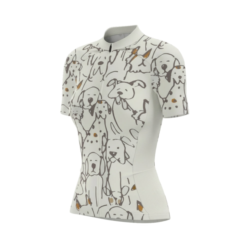 Women's Dog Lover Cycling Short Sleeve Jersey For Men, Dog Cycling Jerseys For Ladies CG0682