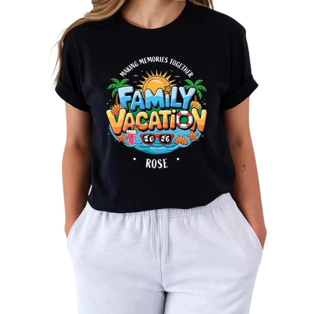 Custom Making Memories Together Matching Family Beach T Shirts, Custom Family Beach Vacation Shirts ET0130