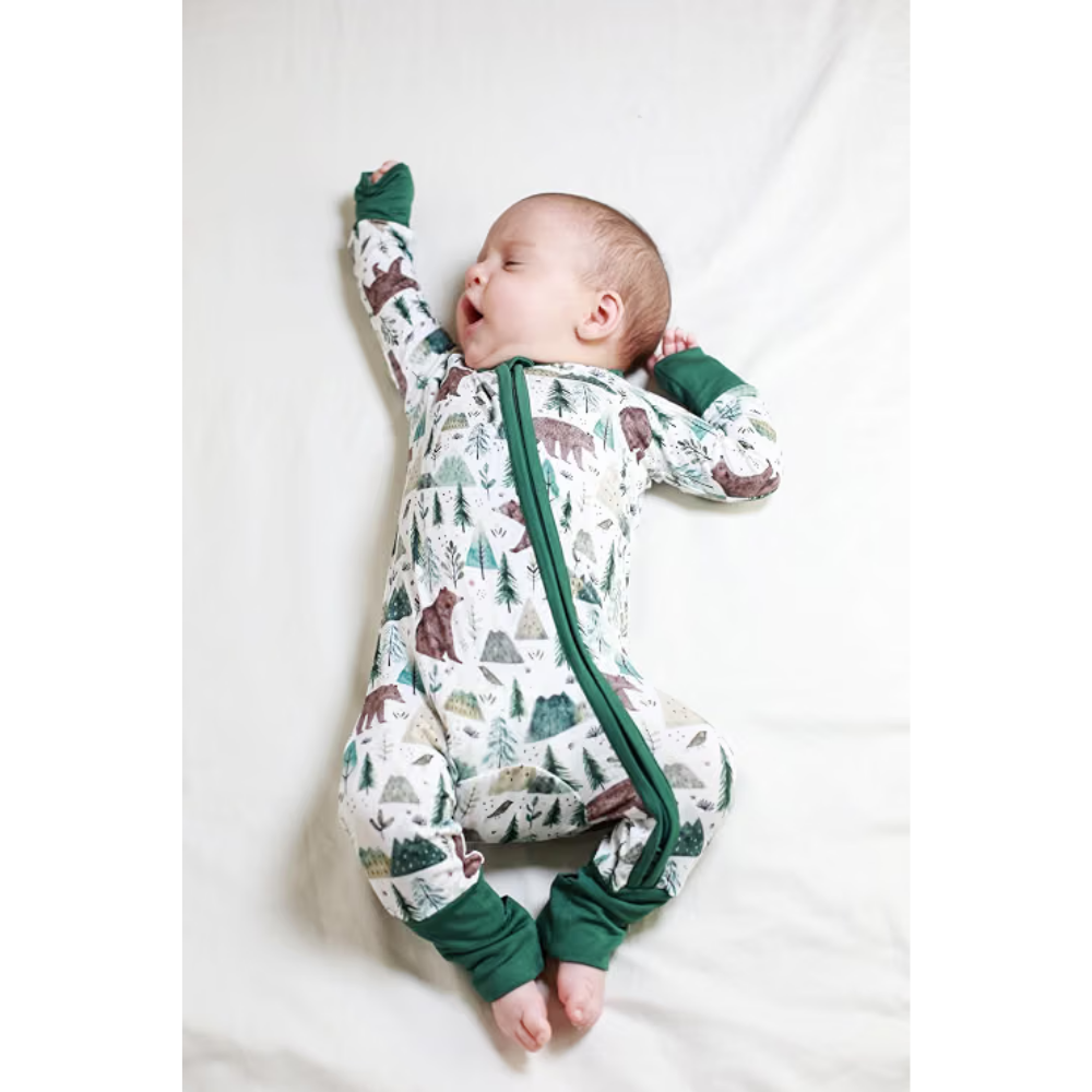 Forets Bear Baby Convertible Zippy Romper, Bear Baby Romper Convertible BB0816