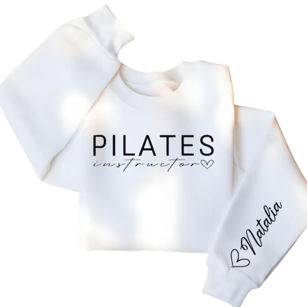 Custom Pilates Instructor Sweatshirt For Women, Custom Pilates Sweatshirt 2D0498