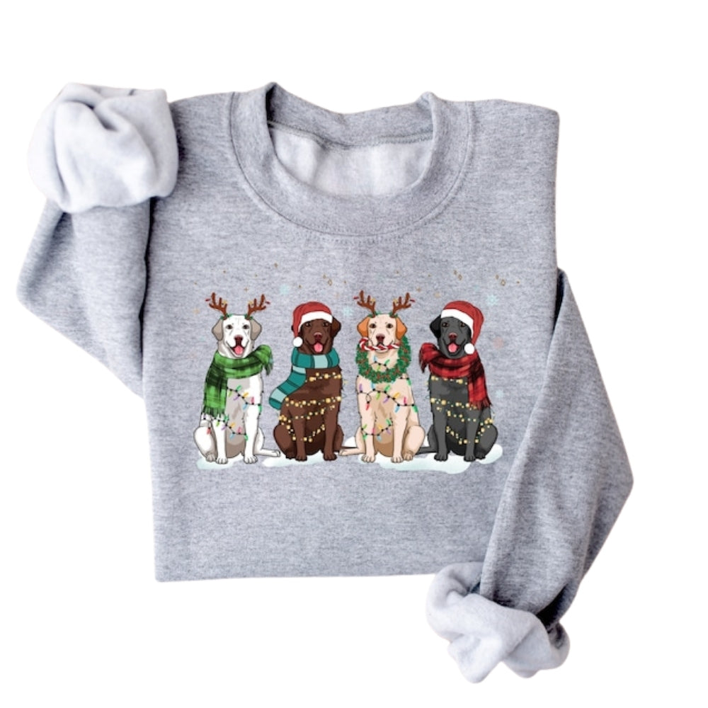 Christmas Labrador Retriever Sweatshirt, Dog Lover Xmas Sweater 2D0622