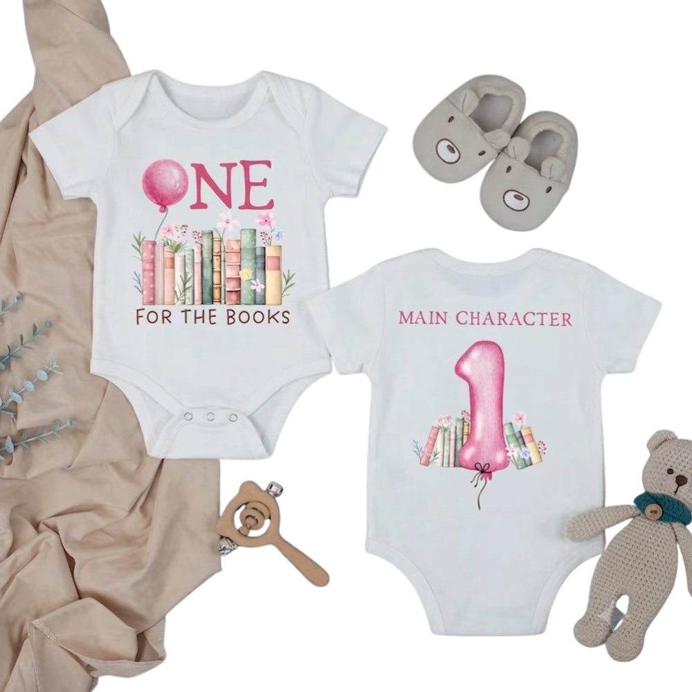 One For The Book Custom Family Birthday Girl Matching T Shirt, Personalized Book First Birthday Family Shirts ET1071