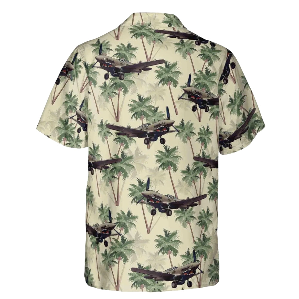 B-17 Flying Fortress Airplane Retro Hawaiian Shirt For Men, Retro Aircraft Hawaiian Shirts HE0069