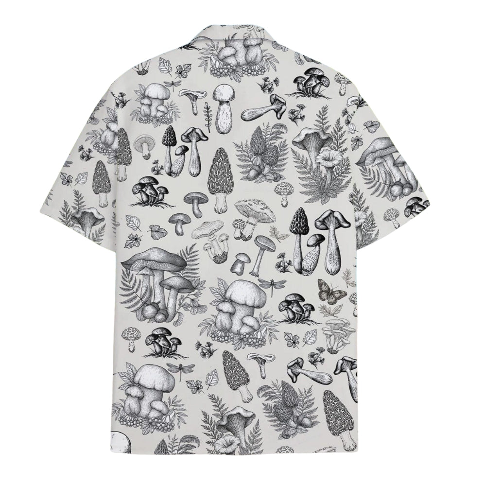Vintage Mushroom Hawaiian Shirt For Men Women, Mushroom Hawaiian Shirts HE0085