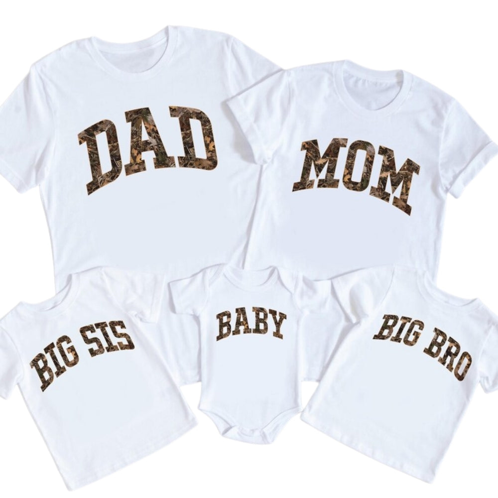 Matching Camo Family T Shirt, Camo Family Shirts ET1080
