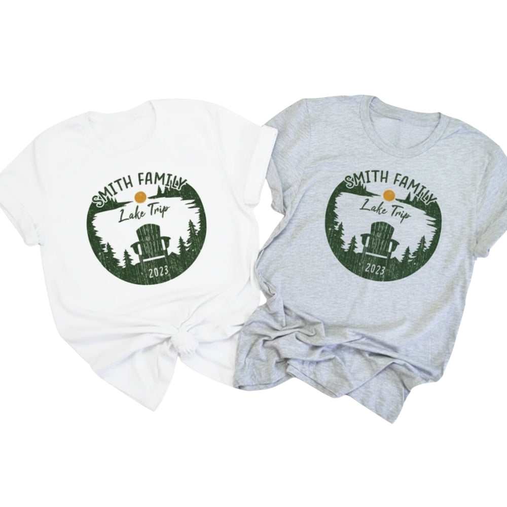 Custom Lake Trip Matching Family T Shirts, Custom Lake Shirts For Family ET0295