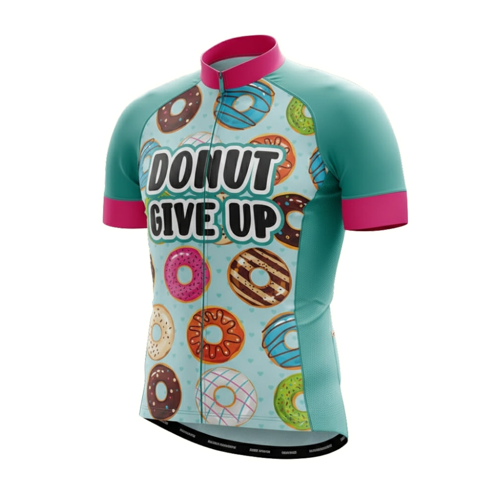 Donut Give Up Men's Short Sleeve Cycling Jersey For Mens, Donut Cycling Jerseys CZ0091