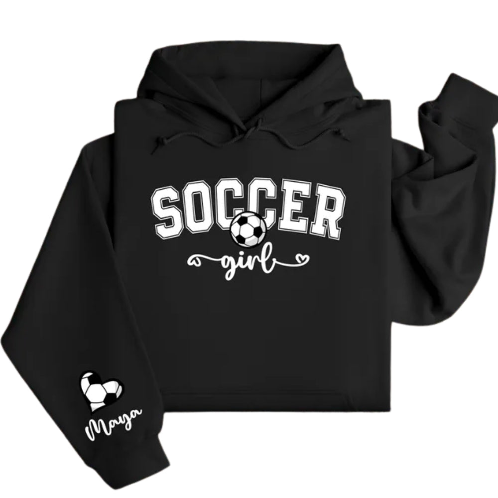 Custom Soccer Girl Hoodie, Custom Soccer Hoodie 2D0510