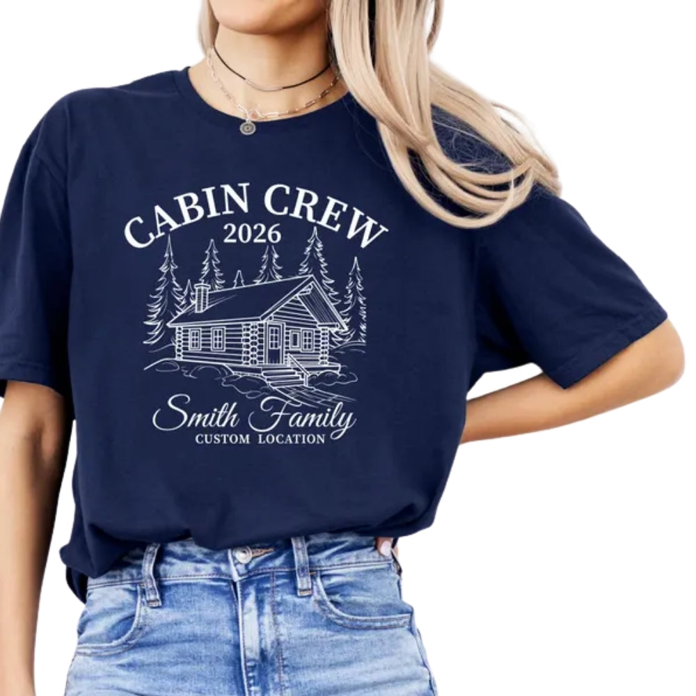 Custom Cabin Crew Family Matching T Shirt, Personalized Cabin Trip Family Shirts ET0886