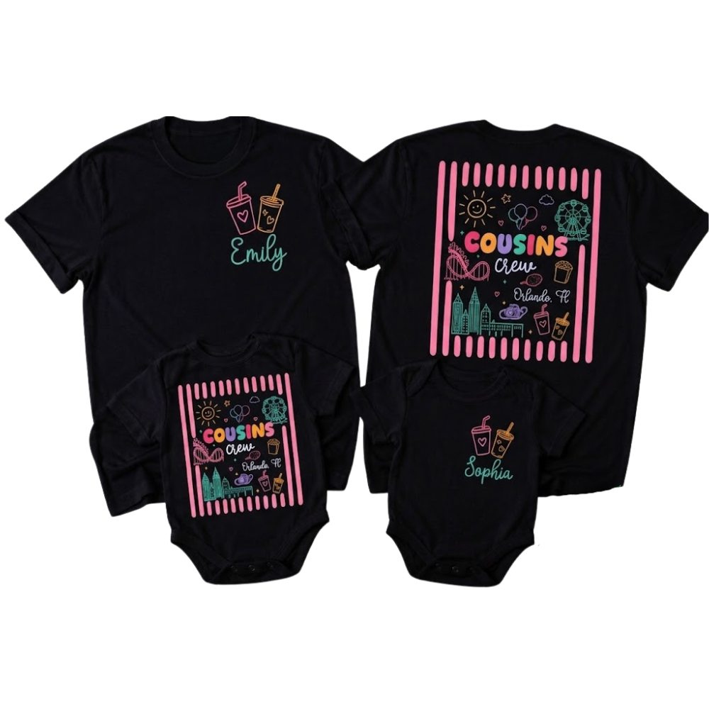 Personalized Cousin Crew Matching Family T Shirt, Custom Cousin Matching Shirts ET1191