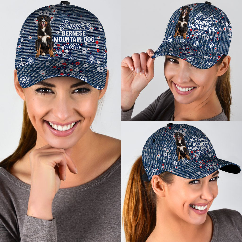 Bernese Mountain Proud Mom Classic Cap Hat, Summer Cap Hat For Dog Mom CO0613