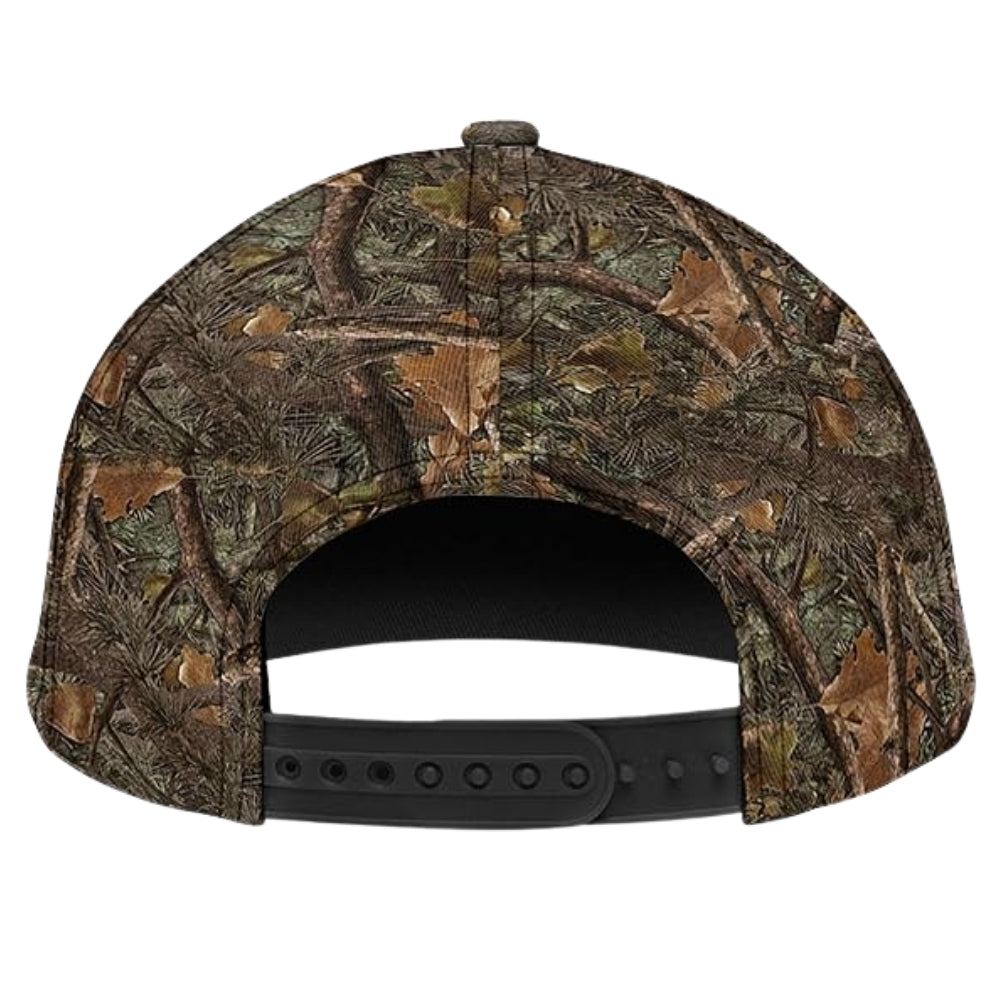 Custom Camo Moose Hunting 3D Baseball Cap For Hunter, Custom Moose Hunting Caps CP0197
