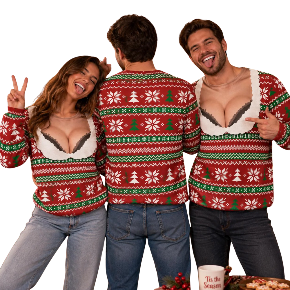 Funny Ugly Christmas Sweatshirt For Men Women, Xmas Funny Sweater 2D1180