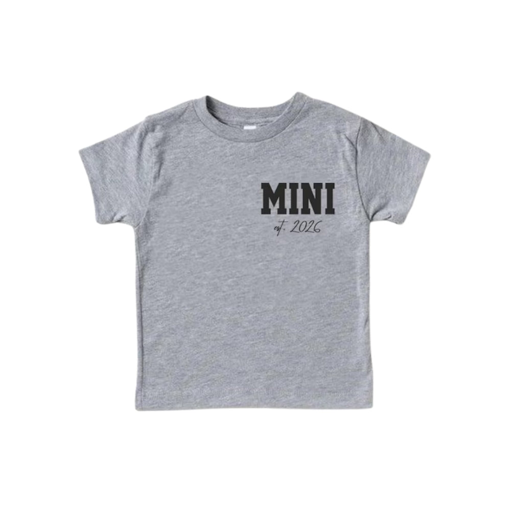 Custom Year Pregnancy Announcement Family T Shirts, Custom Matching Family Shirts To Announce Pregnancy ET0157