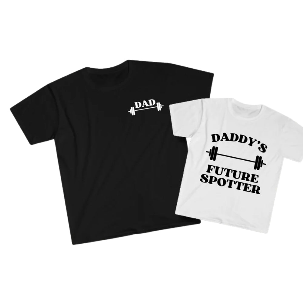 Daddy's Future Support Matching Dad And Son Weight Lifting T Shirts Father Day, Matching Gymnastics Shirts For Family ET0655