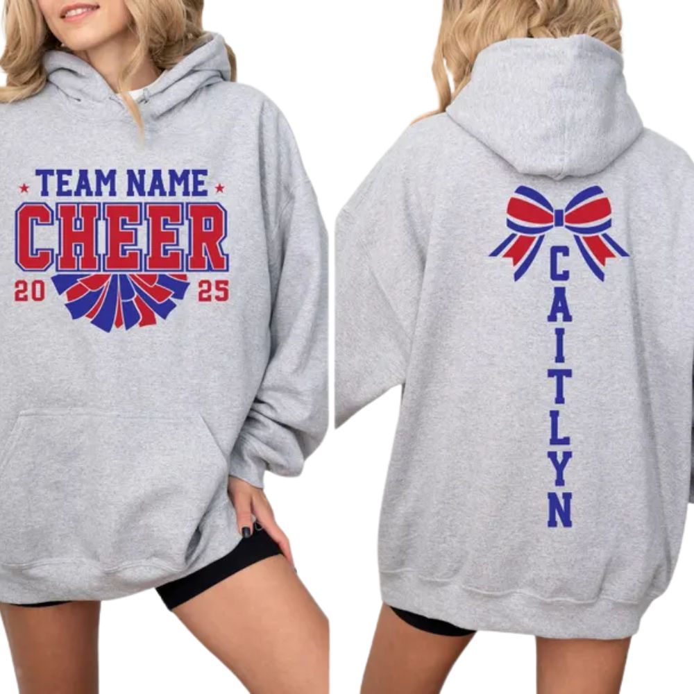 Custom Cheer Team Sweatshirts, Custom Cheer Team Mom Sweatshirts 2D0007
