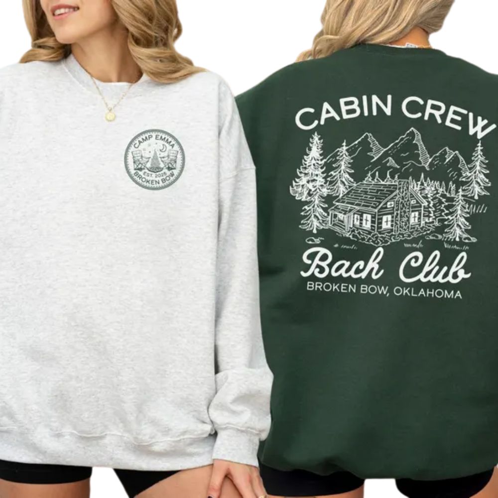 Camp Bach Custom Women's Bachelorette Party Sweatshirts, Custom Camp Bachelorette Sweatshirts 2D0199