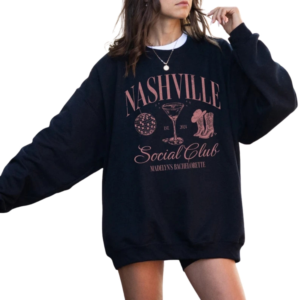 Custom Western Bachelorette Party Sweatshirts, Custom Bachelorette Sweatshirts 2D0213