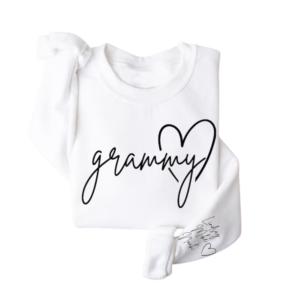 Custom Grammy Sweatshirts, Custom Grandkids Names Sweatshirt For Grandma 2D0222