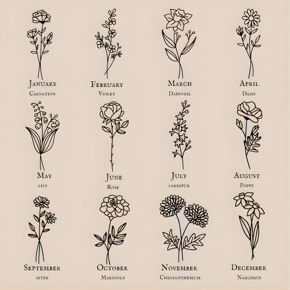 Custom Birth Month Flower Bouquet Sweatshirt, Custom Wildflowers Sweatshirt For Grandma Mama Mother Day 2D0667