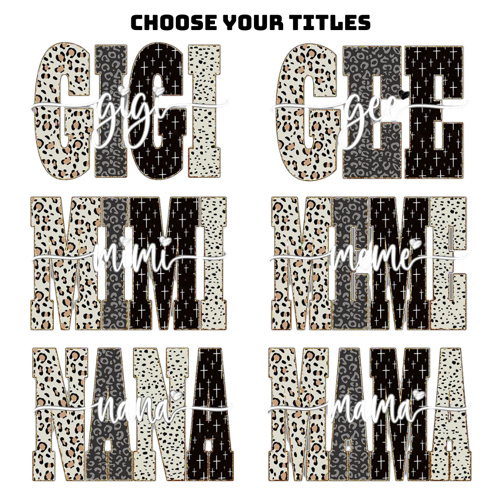 Personalized Gigi Leopard Sweatshirt With Grandkids Names, Custom Grandma Sweatshirt 2D1013
