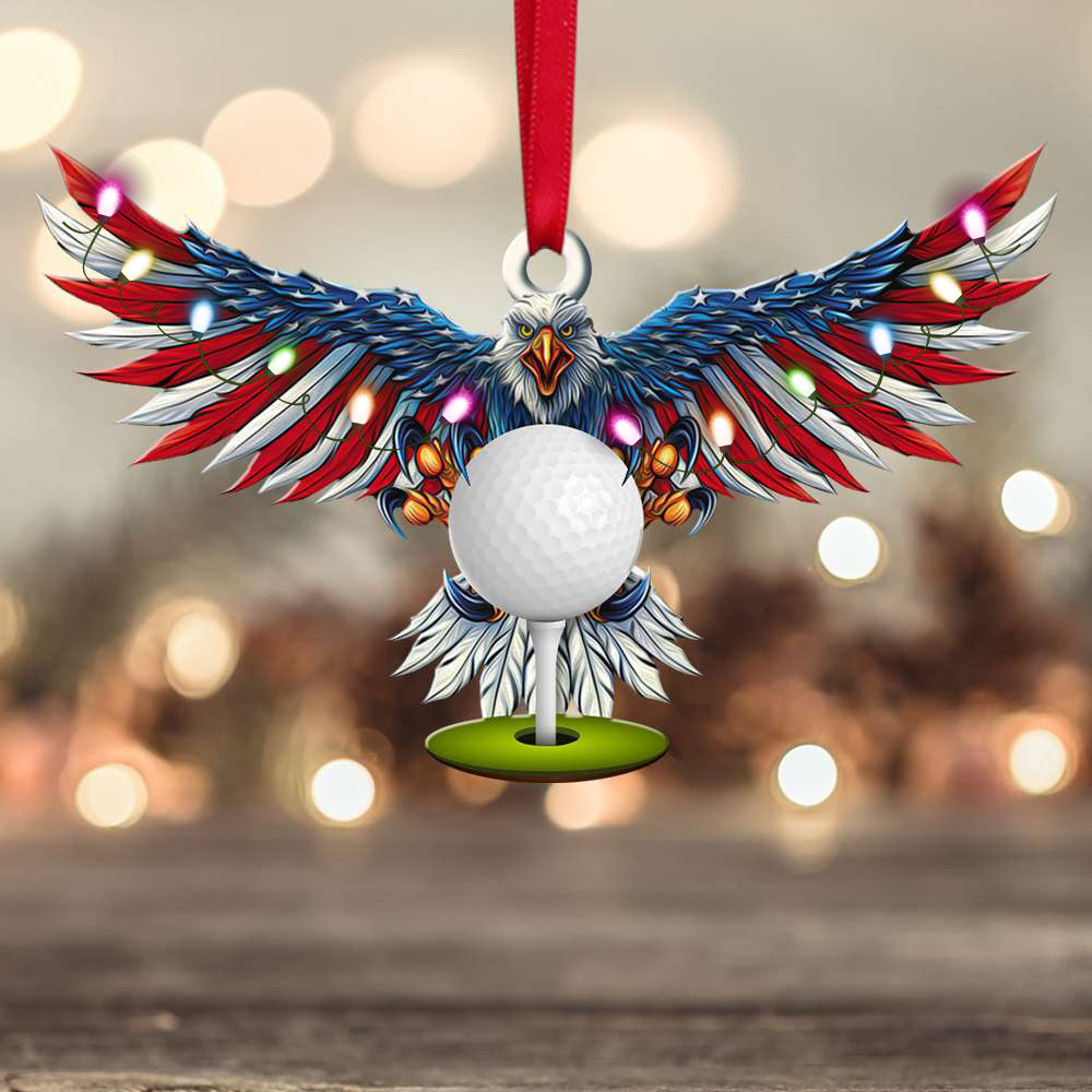 Golf Eagle Personalized Christmas Ornament, Gift for Golfer, Christmas Gift OO1803