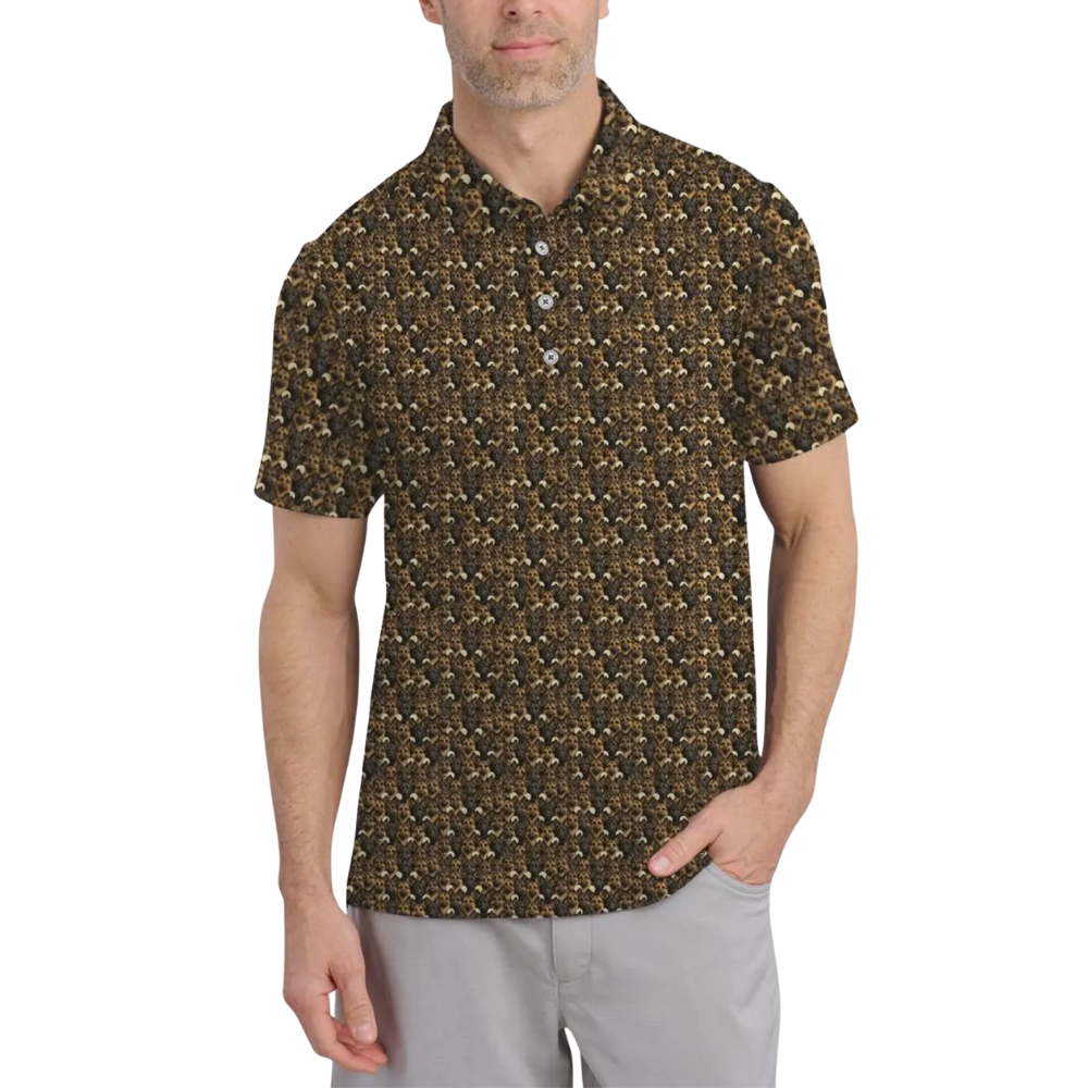 German Shepherd Golf Polo Shirt For Men, German Shepherd Golf Shirt GE0468