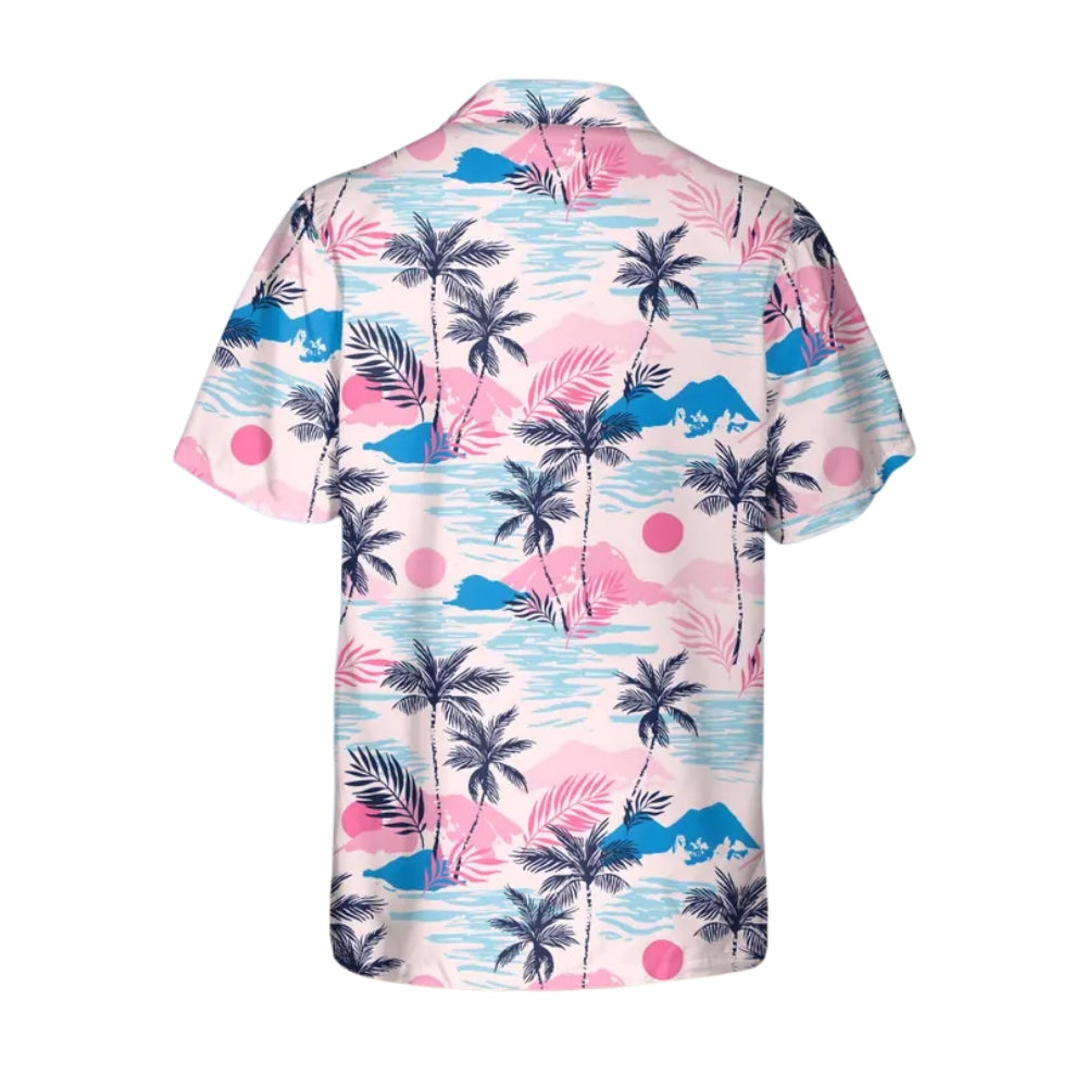 Pink Tropical Matching Hawaiian Family Shirts, Family Tropical Hawaiian Shirts ET0894