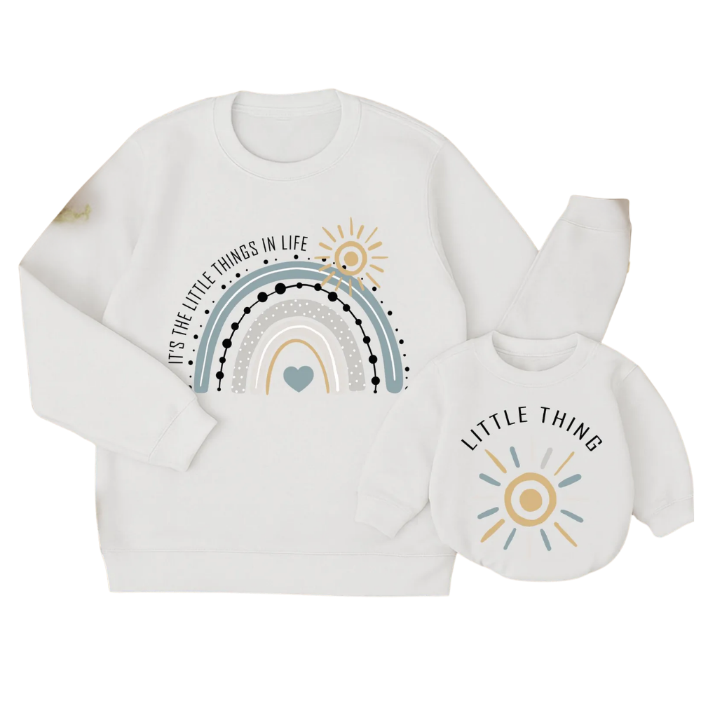 It's The Little Things In Life & Little Things Matching Mommy And Me Sweatshirt, Sunshine Mother And Baby Sweatshirts ET1419