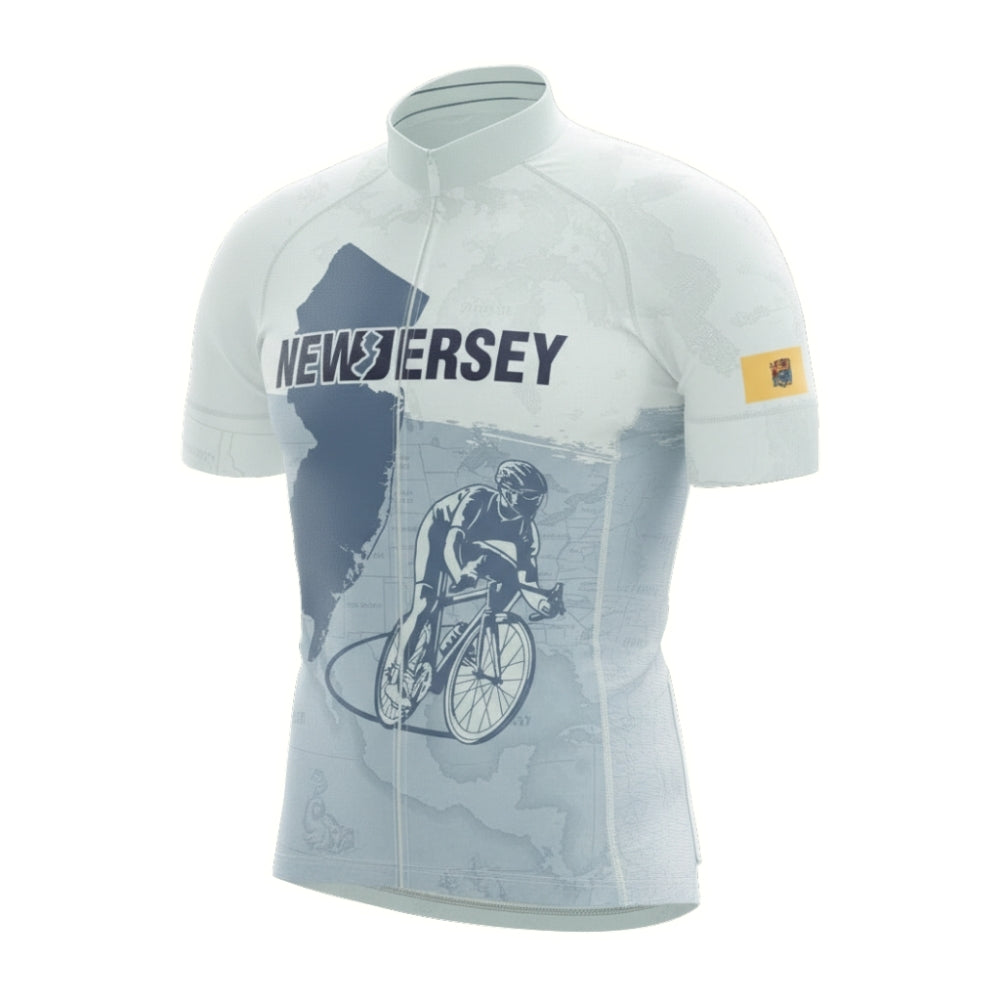 New Jersey State Cycling Short Sleeve Jersey For Men, New Jersey Cycling Jerseys CZ0080