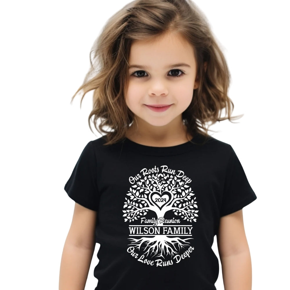 Our Roots Run Deep Our Love Runs Deeper Custom Matching Family Reunion T Shirts, Personalized Shirts For Family Reunion ET0468