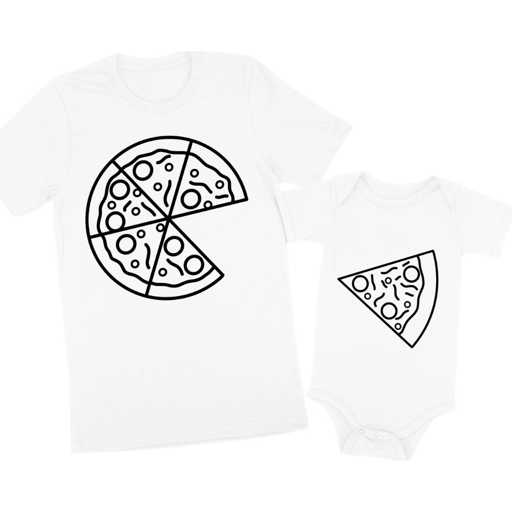 Pizza Slice Dad And Son Matching T Shirts For Father Day, Matching Pizza Family Shirts ET0591