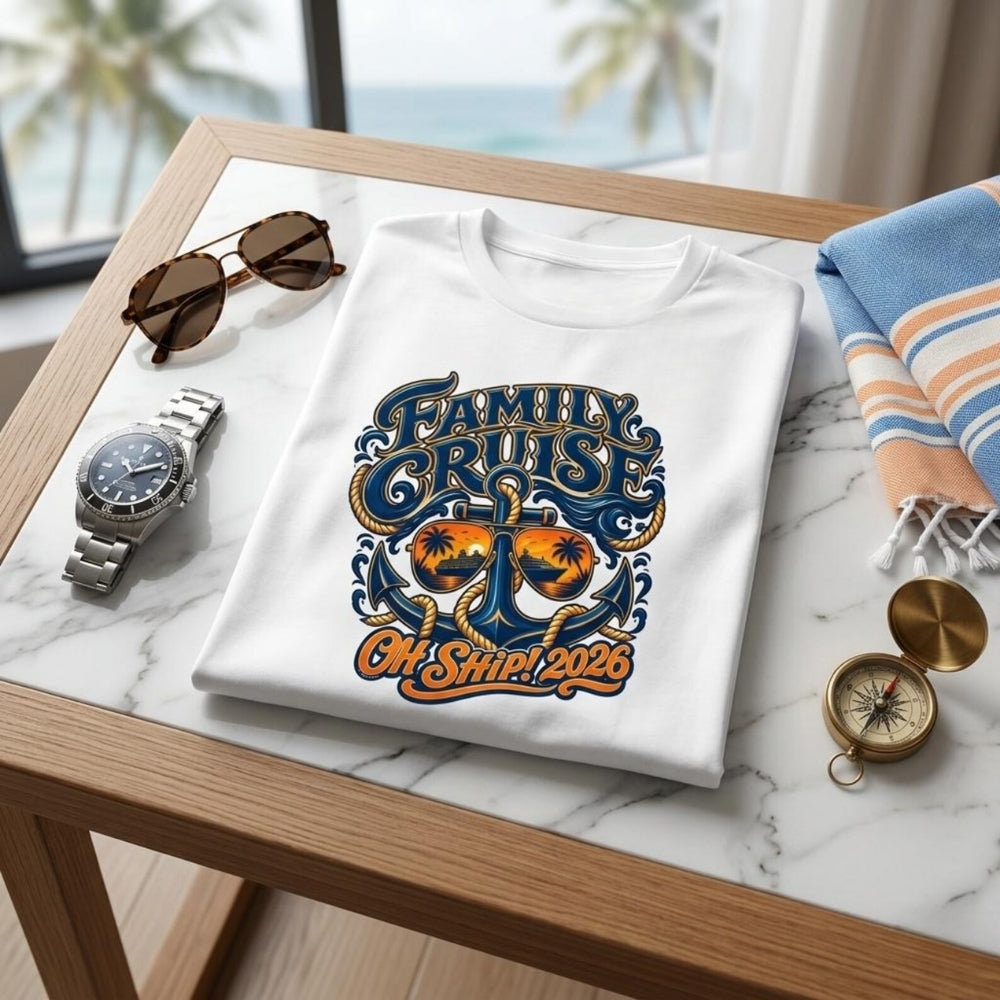 Oh Ship Family Cruise Matching Family T Shirts, Funny Cruise Trip Matching Shirts For Family ET0613