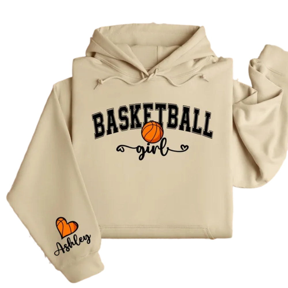 Custom Basketball Girl Hoodie, Custom Basketball Hoodie 2D0513