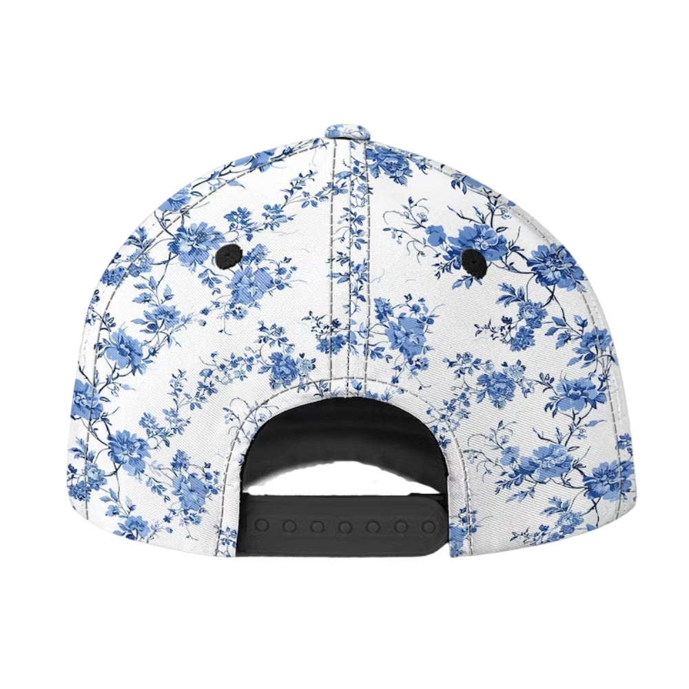 Custom Floral Grandma Baseball Cap With Kid Names, Custom Mother's Day Caps Hats For Grandma Mama CP0158