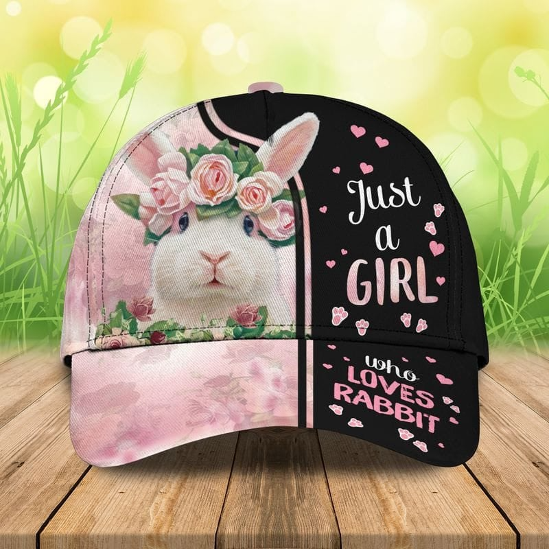 Just a Girl Who Loves Rabbit Classic Cap CA0426
