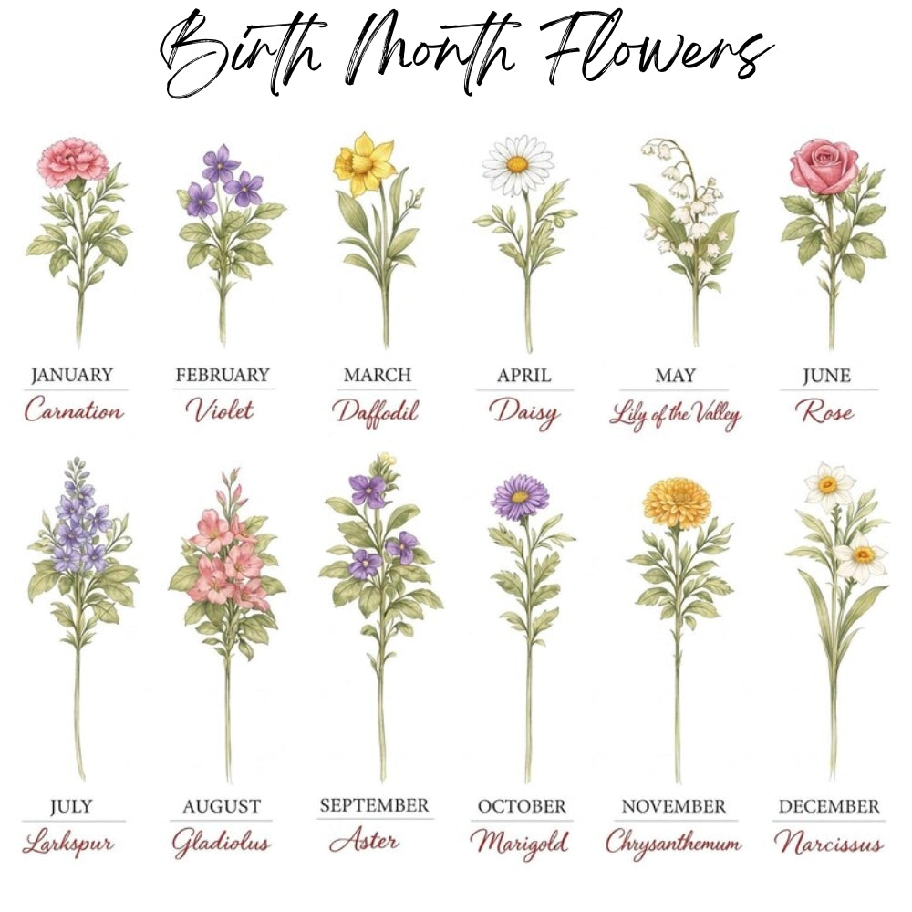 Personalized Daughter In Law Birth Flower Vase, Custom New Bride Vase from Mother in law WD0121