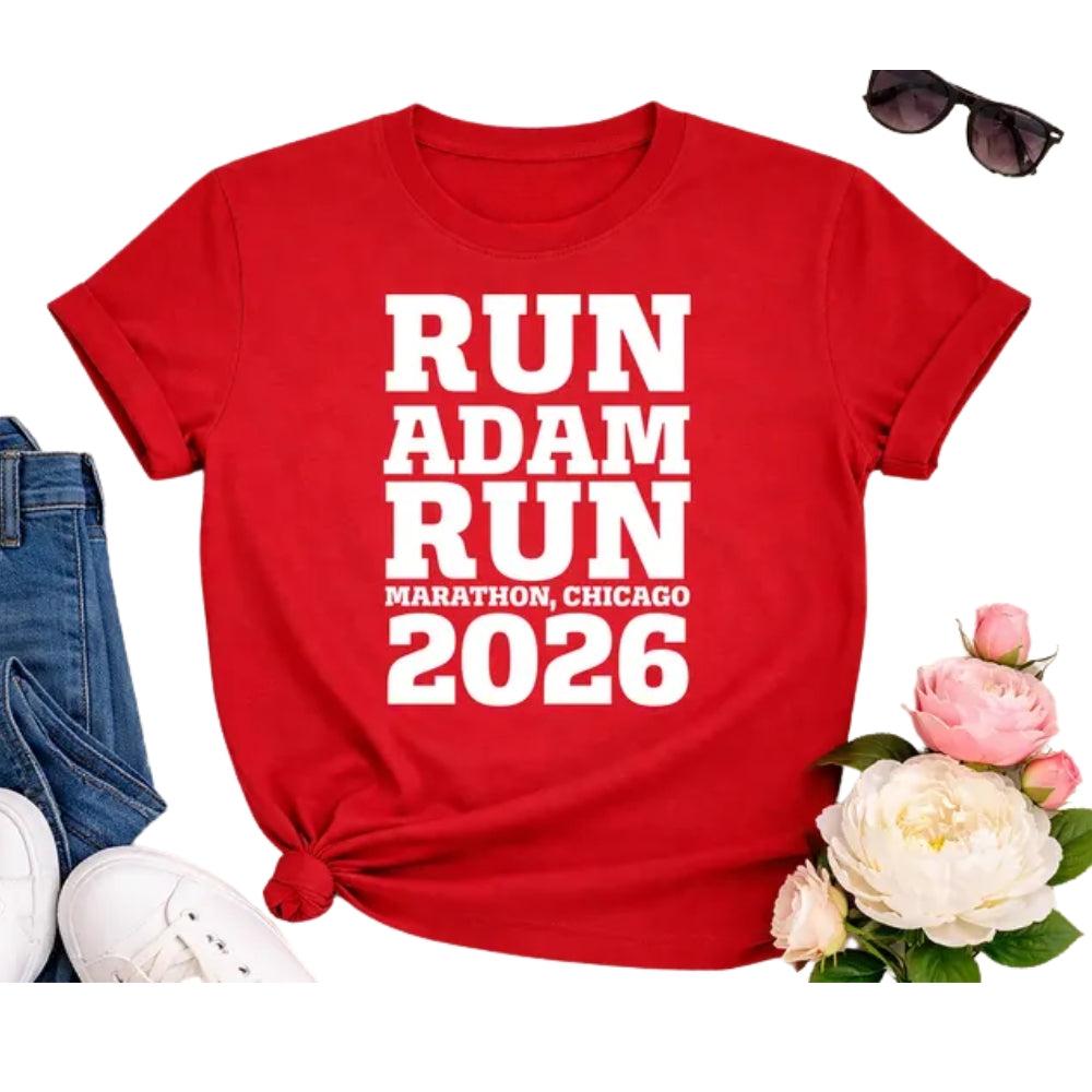 Custom Marathon Support Crew Matching Family Shirts, Custom Race Day Shirts For Family ET0606