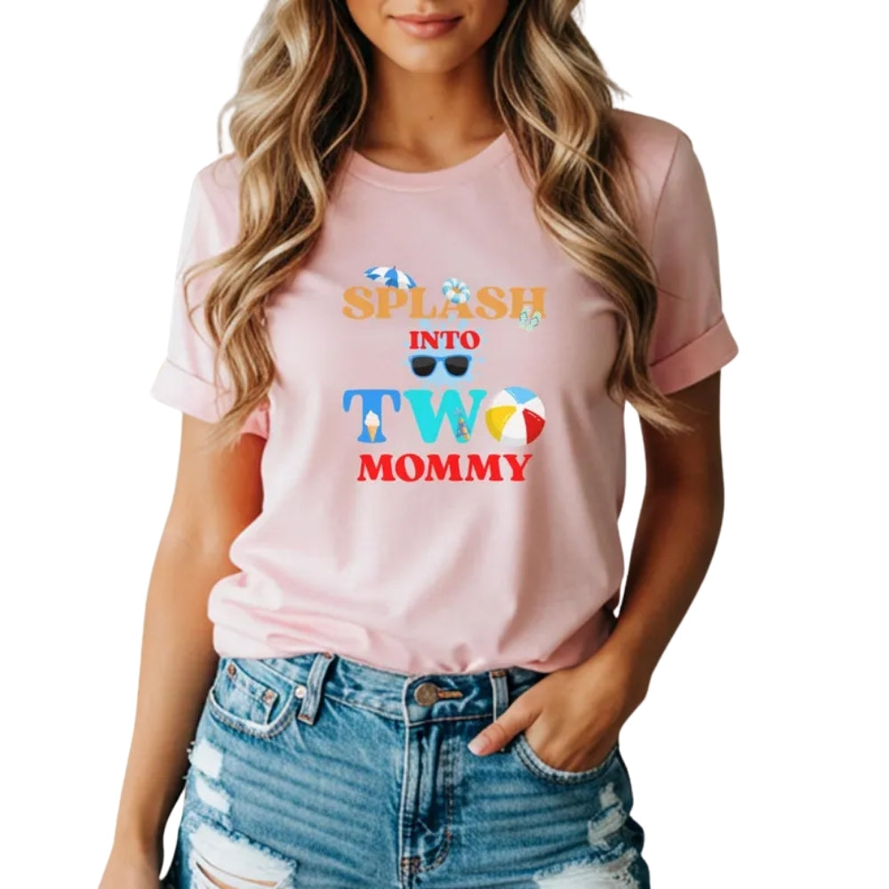 Splash Into Two Custom Birthday Matching Family T Shirts, Custom 2nd Birthday Family Shirts ET0334