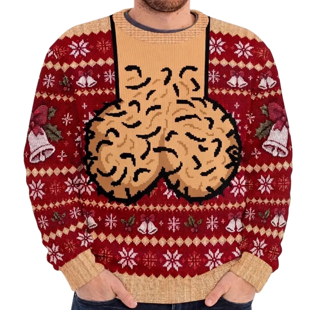 Funny Ugly Christmas Sweatshirt For Men, Funny Xmas Sweatshirt 2D1064