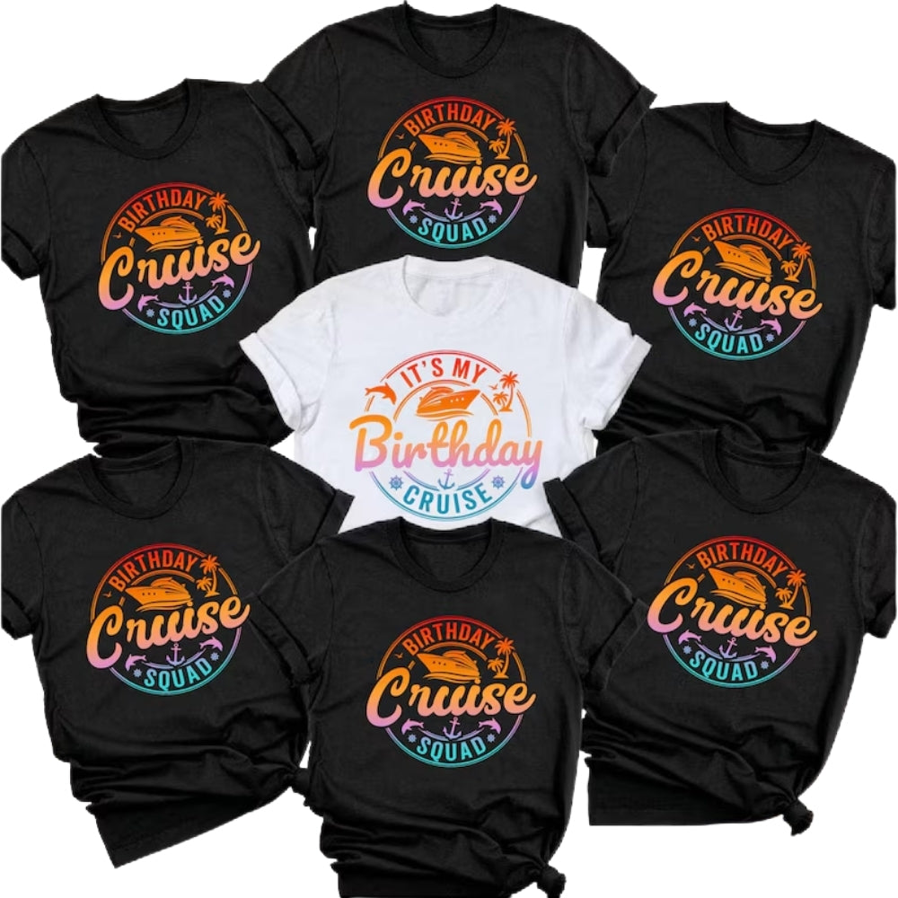It's My Birthday Cruise Matching Family T Shirts, Cruise Birthday Matching Shirts For Family ET0340