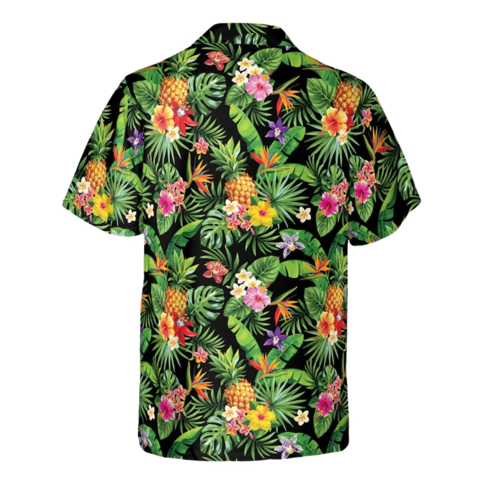 Pineapple Tropical Hawaiian Shirt For Men Women, Tropical Hawaiian Shirts HE0111